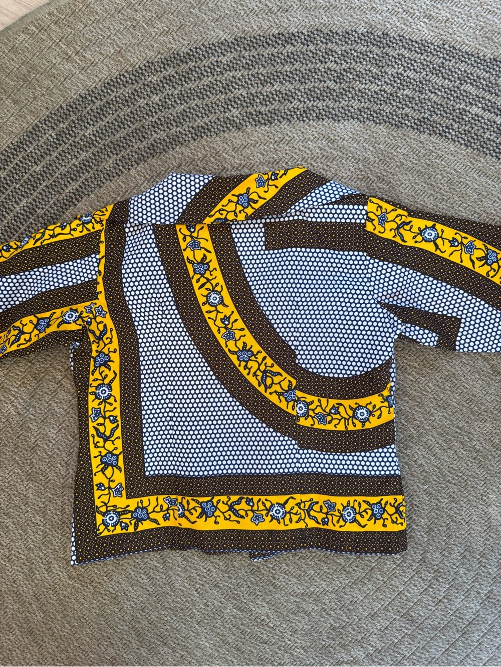 two-piece matching dutch wax set tailored blazer & wide-leg palazzo pant African - Picture 14 of 16